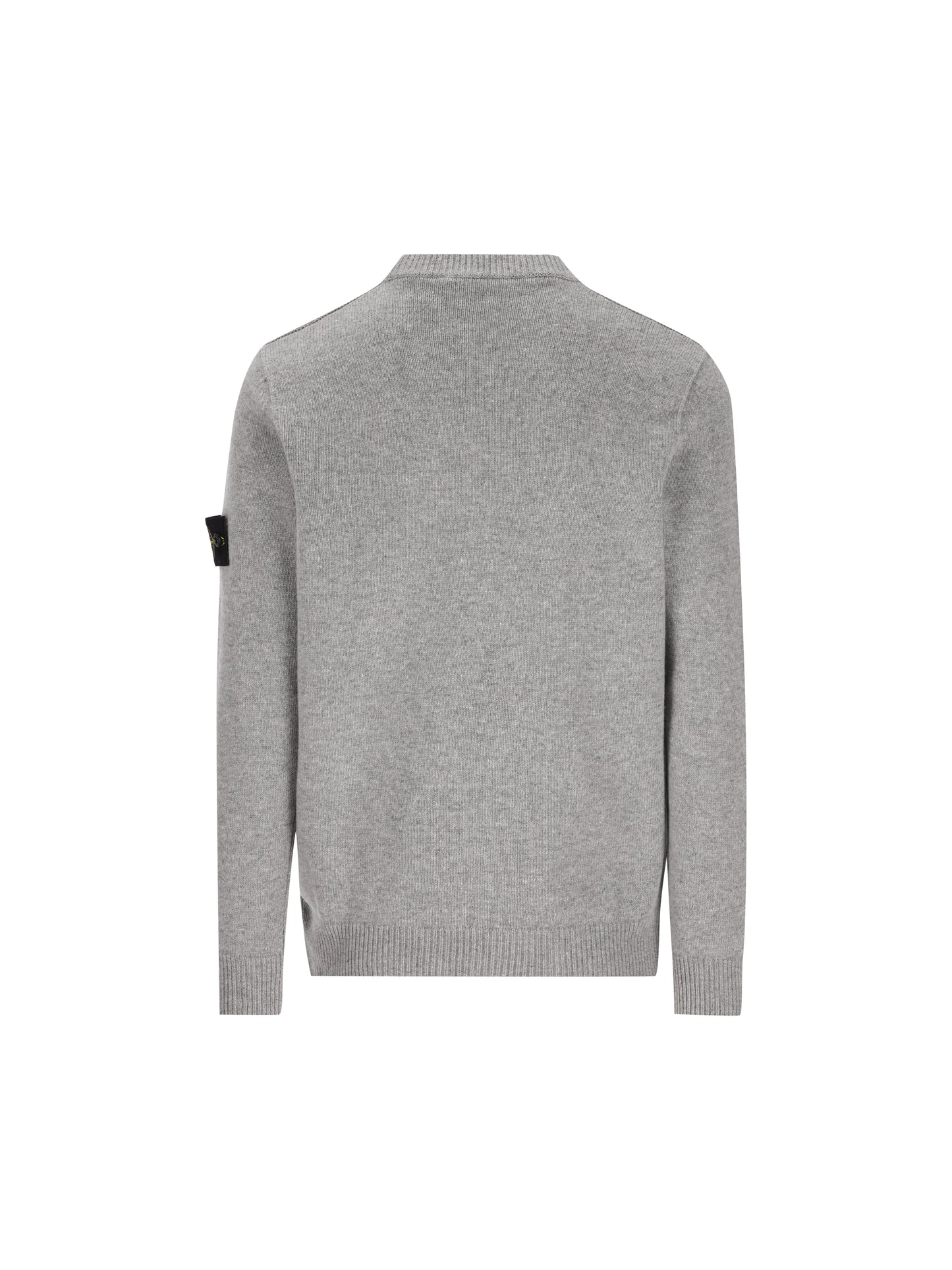 Maglione girocollo in lana d'agnello con dettagli a punto rovescio 5100072 S00A3V0M60 STONE ISLAND 