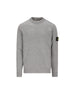 Maglione girocollo in lana d'agnello con dettagli a punto rovescio 5100072 S00A3V0M60 STONE ISLAND 