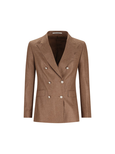 Giacca Doppiopetto Donna in Lana Vergine e Cashmere J-PARIGI10B 010021F1086 TAGLIATORE 