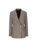 Blazer Doppiopetto Donna in Lana Vergine Check J-PARIGI10B 120200M1098 TAGLIATORE 