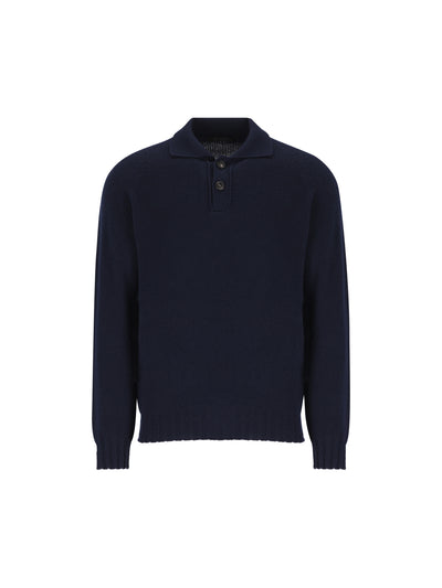 Polo Tagliatore in Cachemire VOLTAIRE AIPWI26-05BLU387 TAGLIATORE 