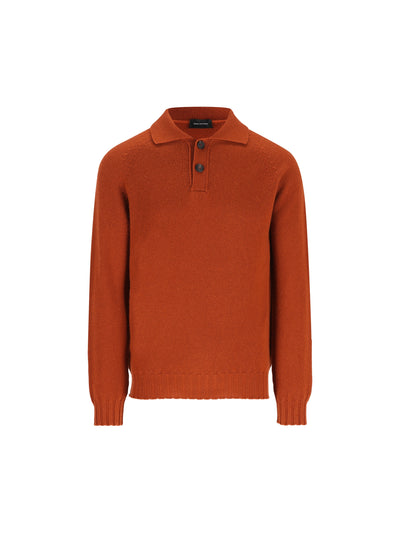 Maglia Polo in Cachemire 100% VOLTAIRE AIPWI26-05GINGER227 TAGLIATORE 