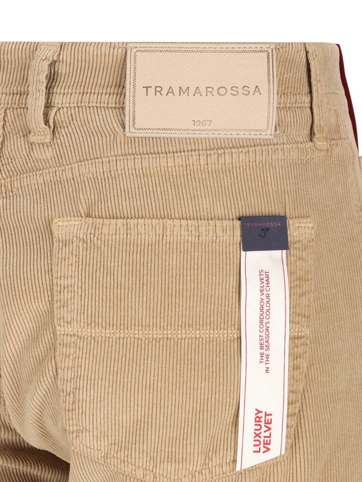 Pantaloni Michelangelo Tramarossa in velluto beige MICHELANGELO V0050270 TRAMAROSSA 