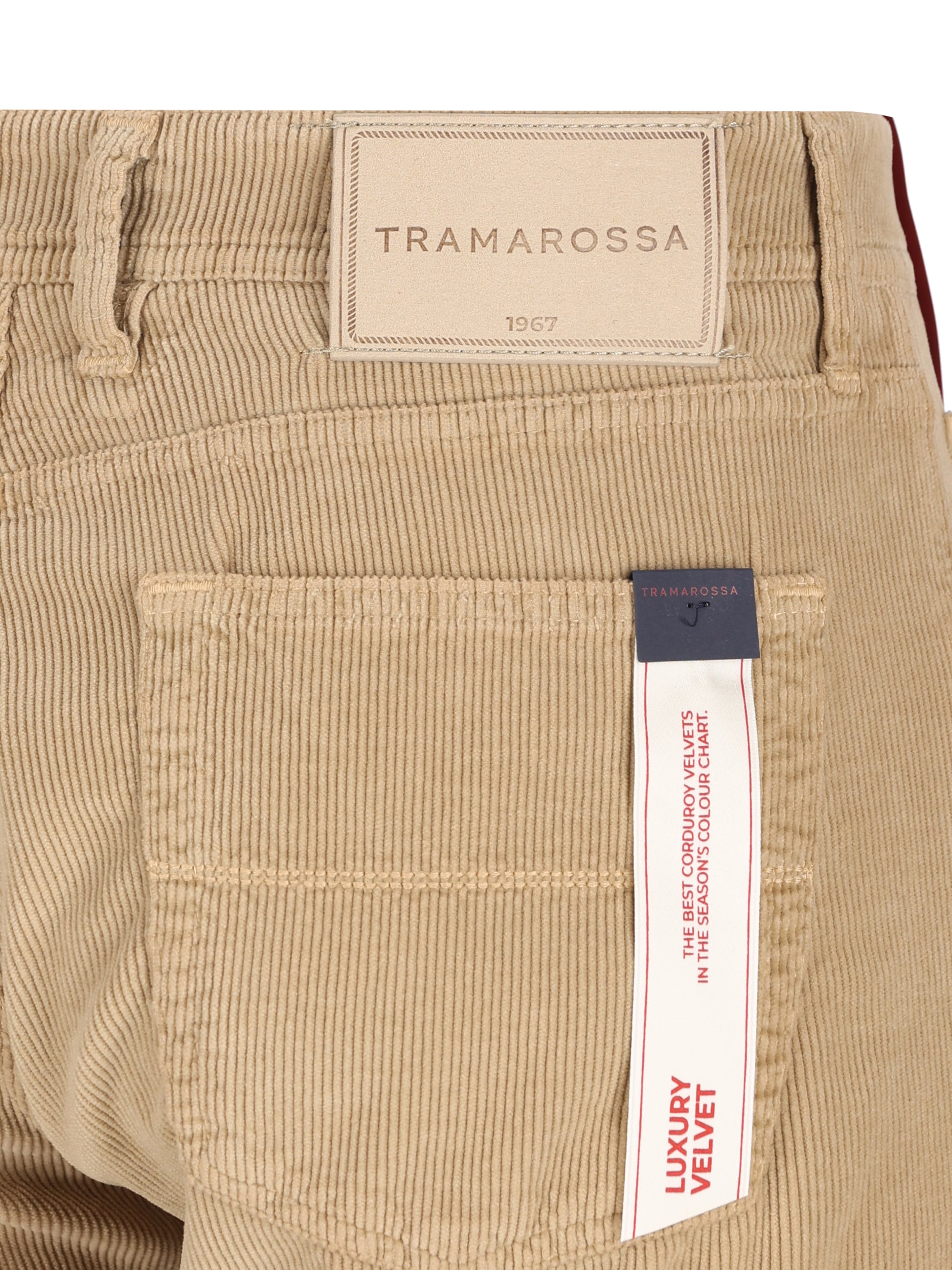 Pantaloni Michelangelo Tramarossa in velluto beige MICHELANGELO V0050270 TRAMAROSSA 