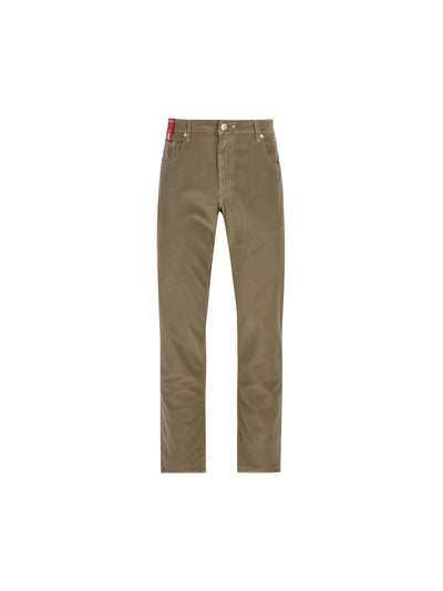 Pantaloni Michelangelo Tramarossa in velluto verde MICHELANGELO V0050299 TRAMAROSSA 