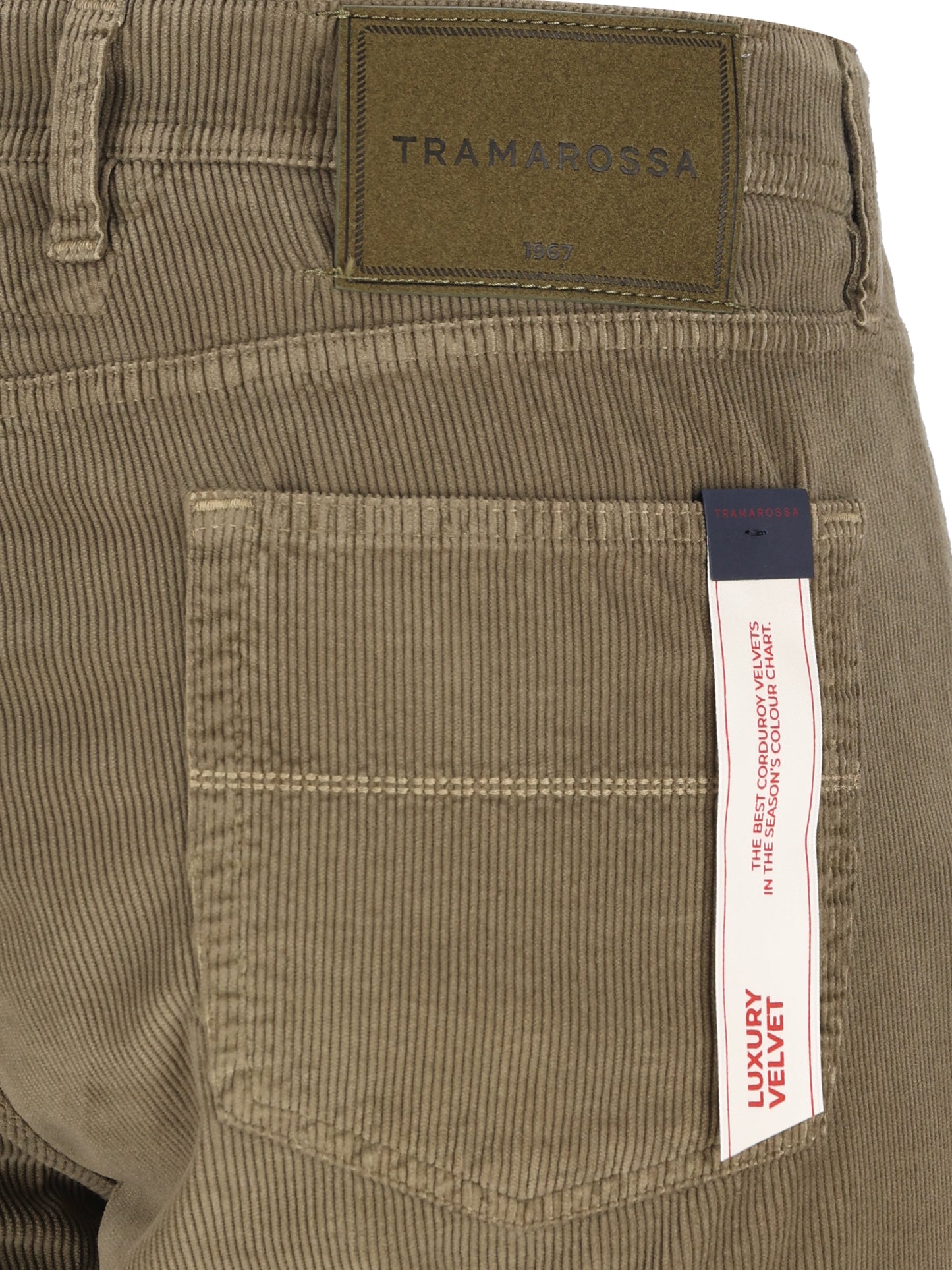 Pantaloni Michelangelo Tramarossa in velluto verde MICHELANGELO V0050299 TRAMAROSSA 
