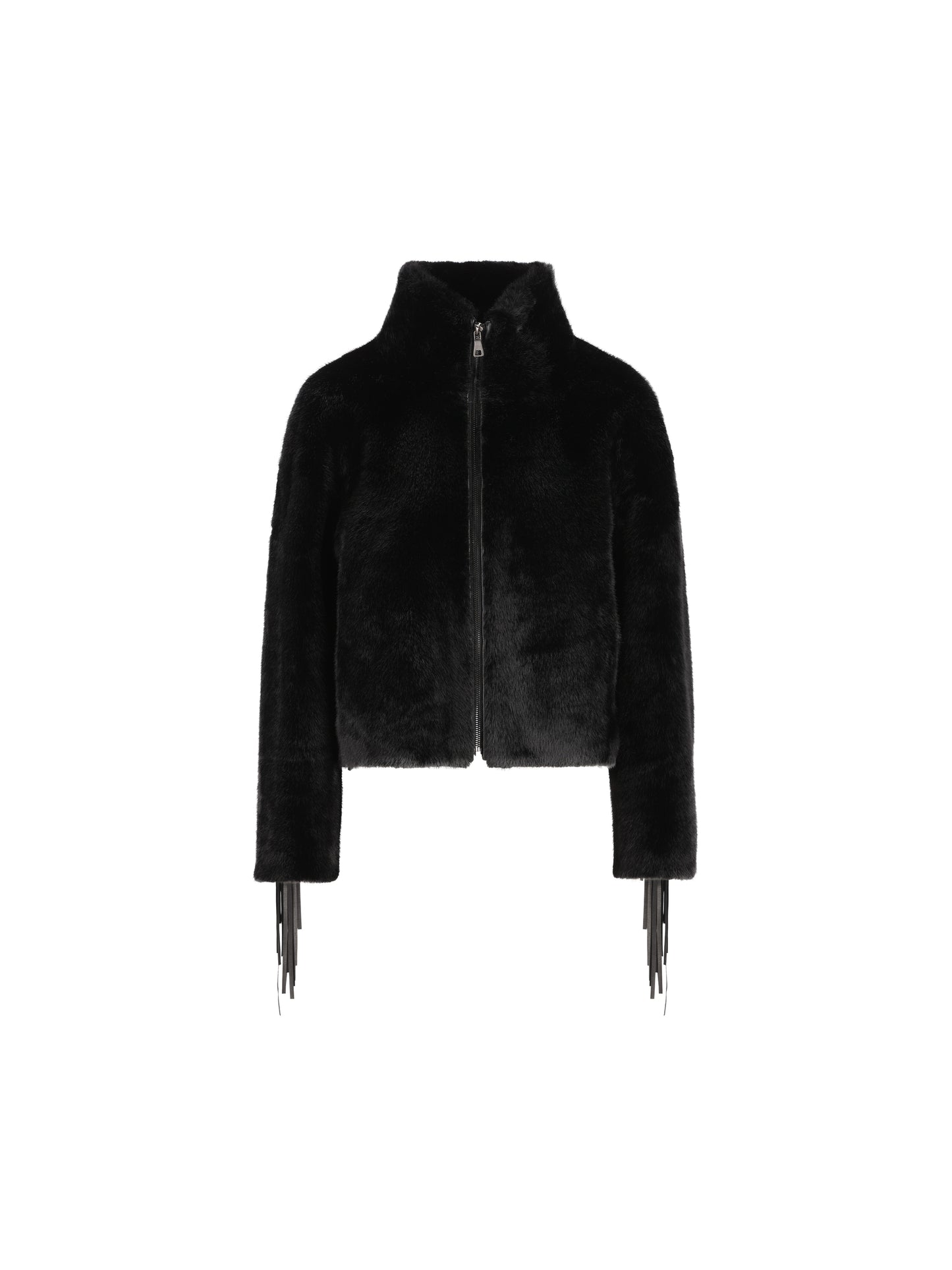 Giacca effetto pelliccia con frange SJ03/FMK 007 UNCOMMON 
