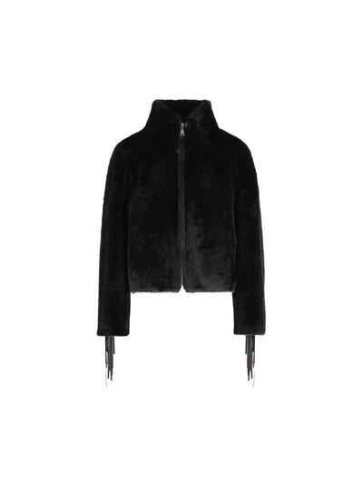 Giacca effetto pelliccia con frange SJ03/FMK 007 UNCOMMON 