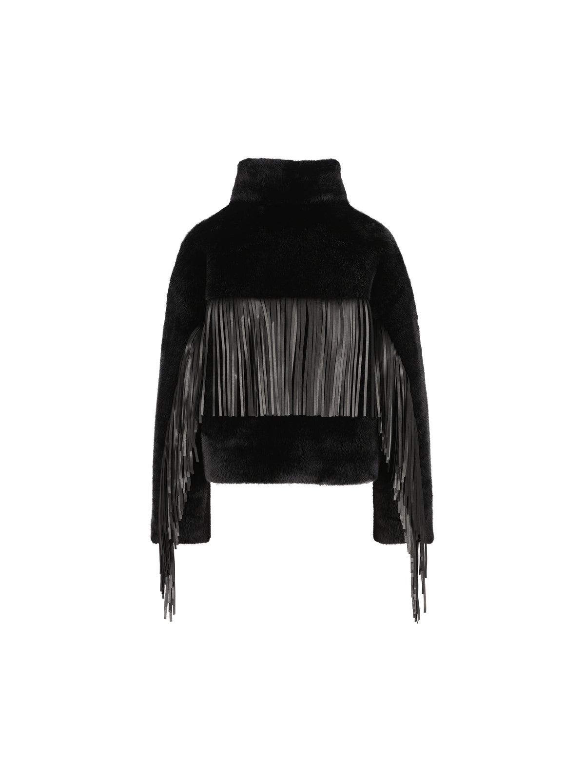 Giacca effetto pelliccia con frange SJ03/FMK 007 UNCOMMON 