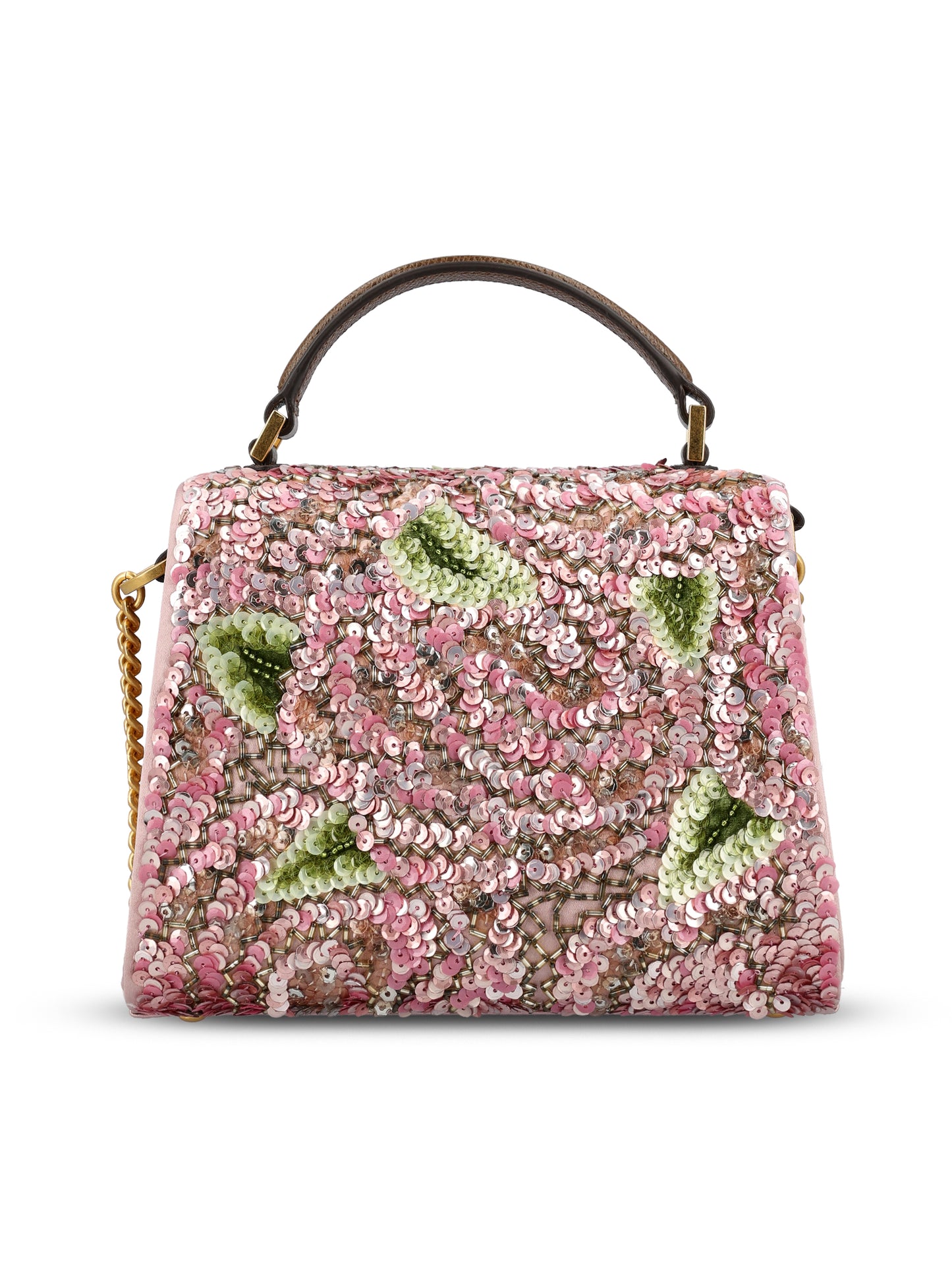 Borsa realizzata in raso e pailettes. 8W0B0R91RHQ 0DU VALENTINO GARAVANI 