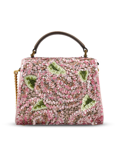 Borsa realizzata in raso e pailettes. 8W0B0R91RHQ 0DU VALENTINO GARAVANI 