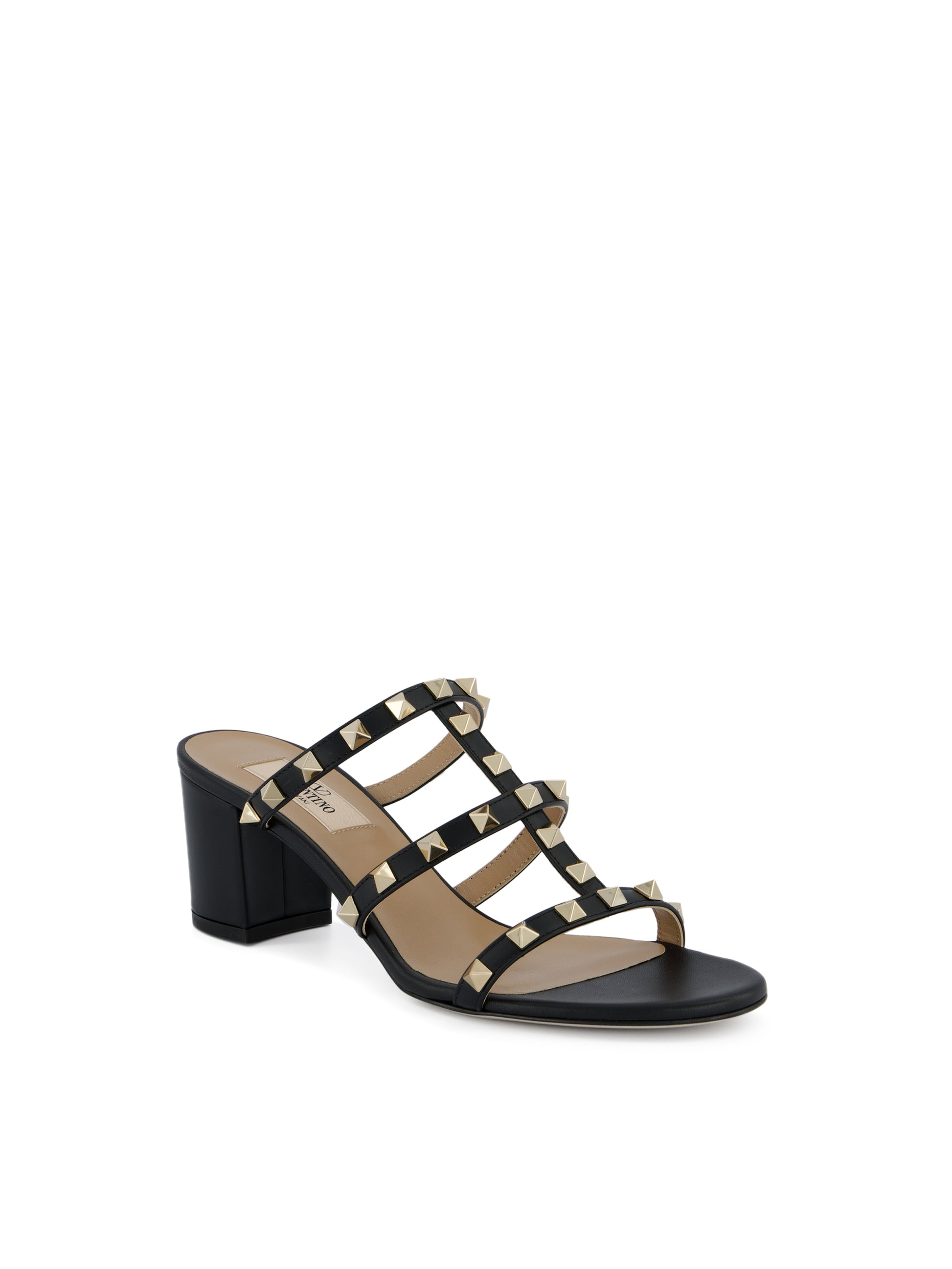 Sandalo Valentino Garavani Rockstud in vitello. 8W2S0C47VOD 0NO VALENTINO GARAVANI 