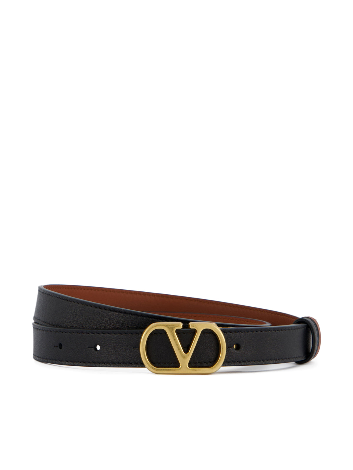 Cintura reversibile VLogo Signature Valentino Garavani in Vitello lucido 8W2T0SU8IYR DRN VALENTINO GARAVANI 
