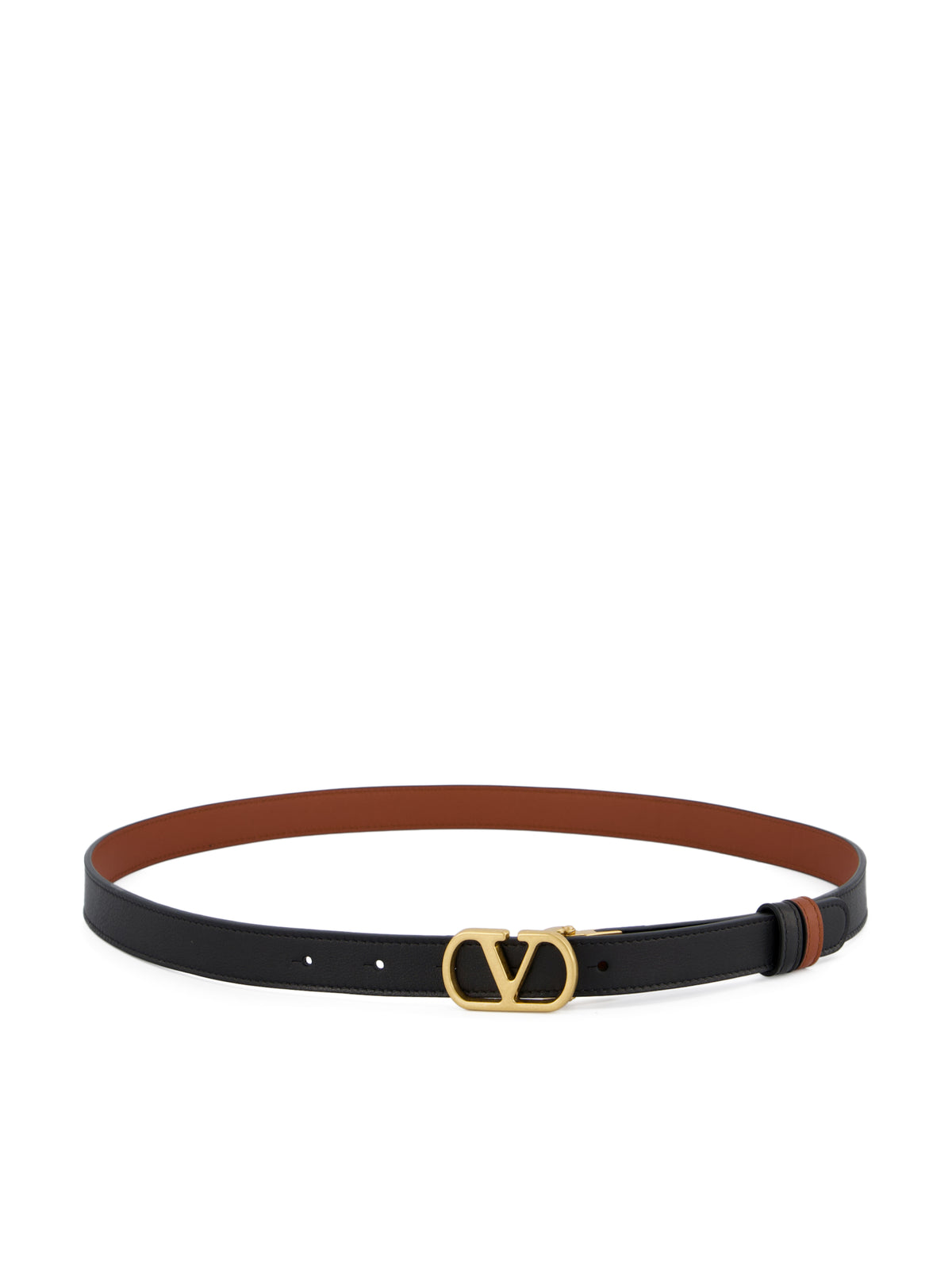 Cintura reversibile VLogo Signature Valentino Garavani in Vitello lucido 8W2T0SU8IYR DRN VALENTINO GARAVANI 