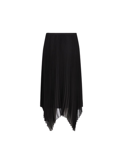 Gonna midi in light georgette plissé 9B0RAFR6AJT 0NO VALENTINO GARAVANI 