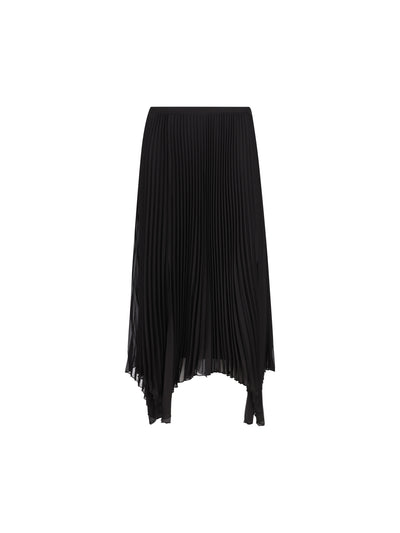 Gonna midi in light georgette plissé 9B0RAFR6AJT 0NO VALENTINO GARAVANI 