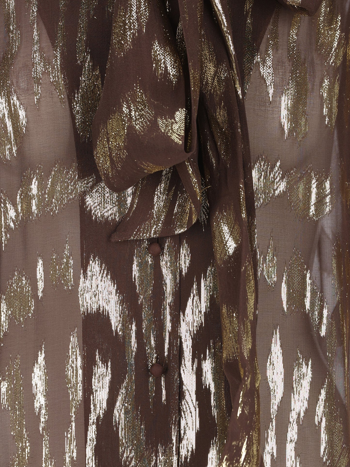Camicia realizzata in seta e fibra metallzzata. 9B3AB8Q0AEA WV9 VALENTINO GARAVANI 