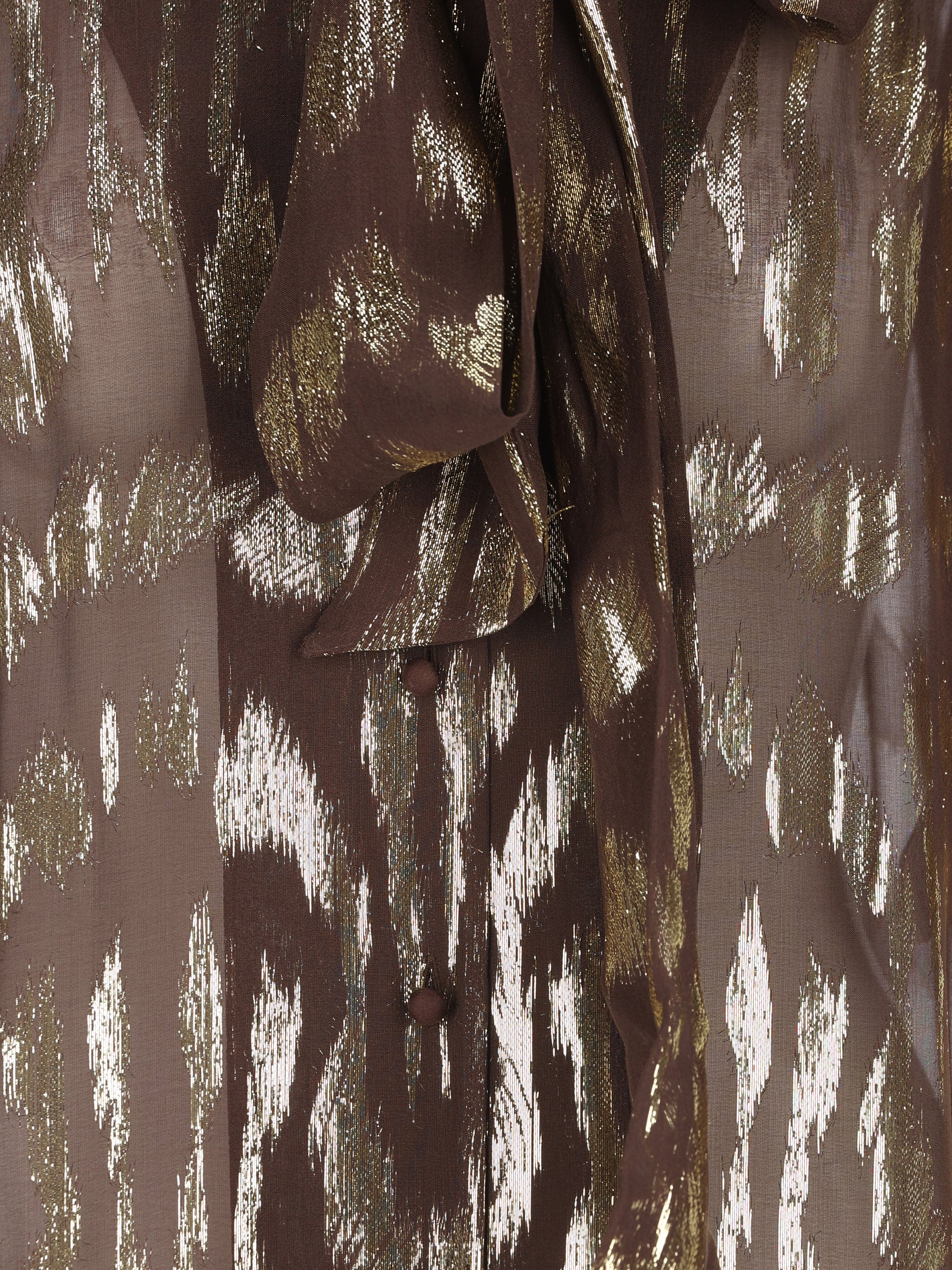 Camicia realizzata in seta e fibra metallzzata. 9B3AB8Q0AEA WV9 VALENTINO GARAVANI 