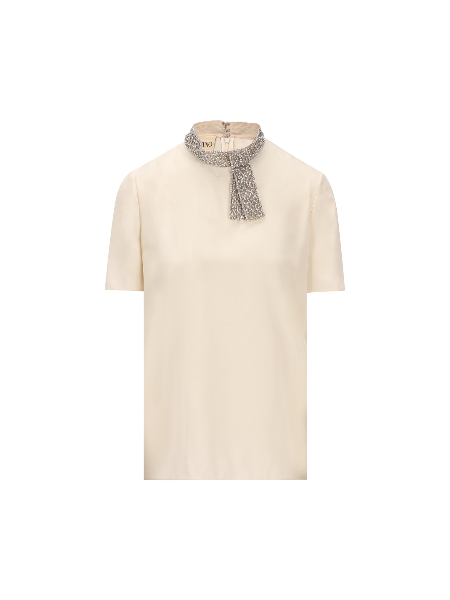 T-Shirt realizzata in seta. 9B3AEBY021B 4KY VALENTINO GARAVANI 