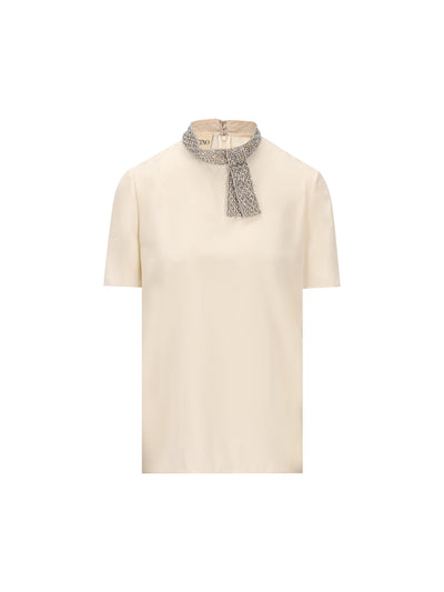T-Shirt realizzata in seta. 9B3AEBY021B 4KY VALENTINO GARAVANI 