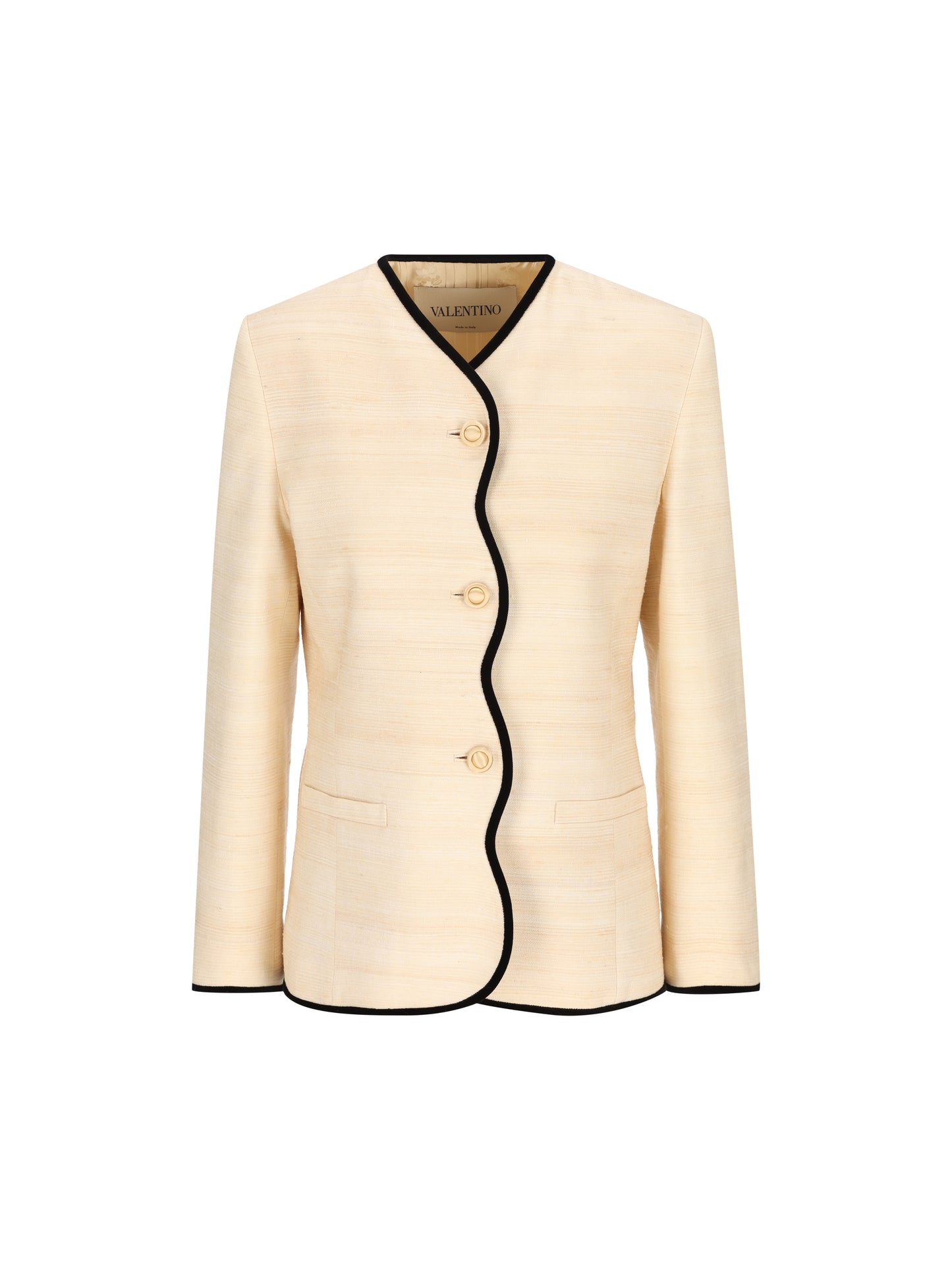 Giacca in silk linen canvas. 9B3CE5X5A9F 4KQ VALENTINO GARAVANI 