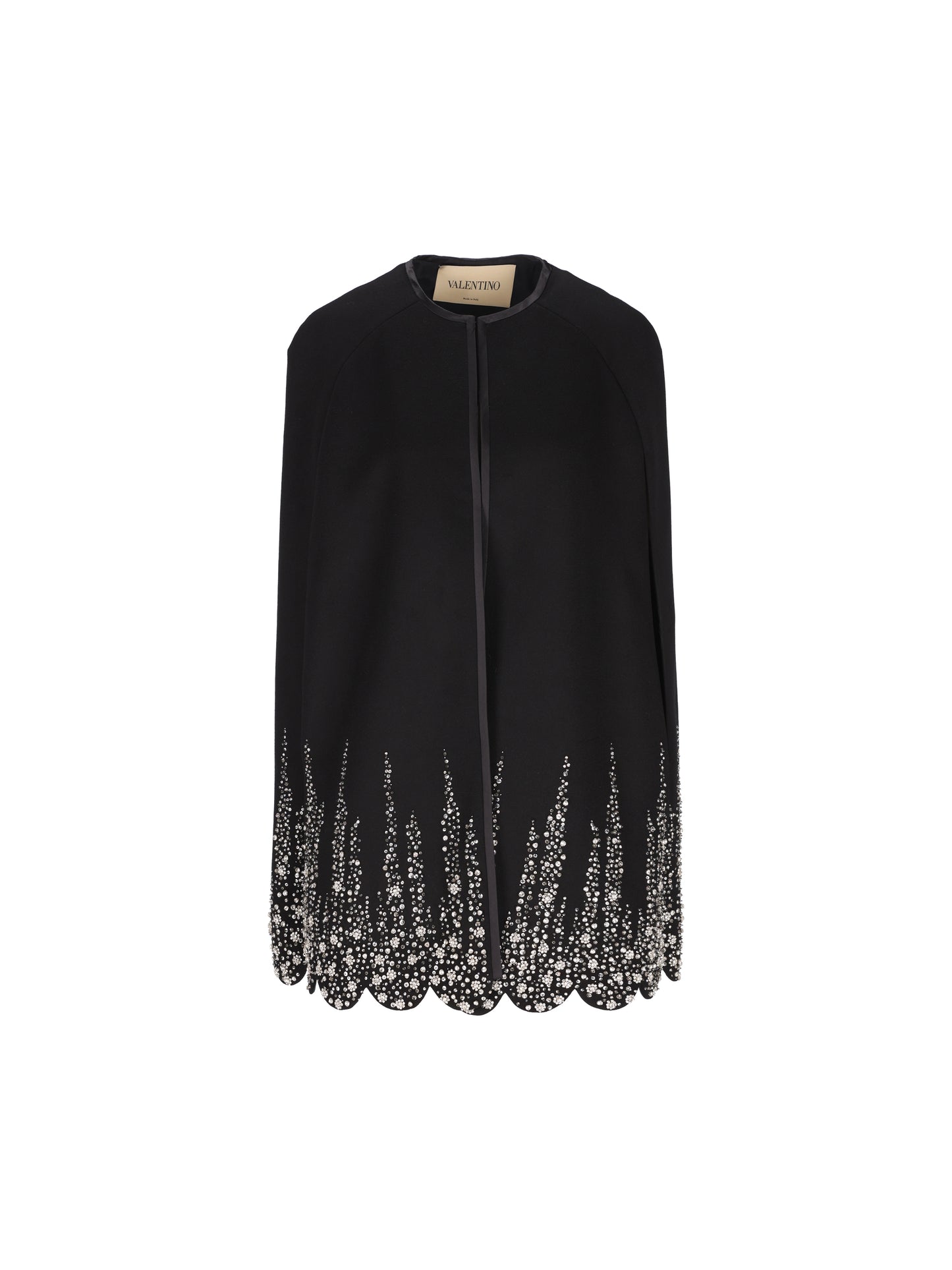 Valentino Garavani Cappa Ricamata in Compact Drap 9B3CG4YA6JA NUD VALENTINO GARAVANI 