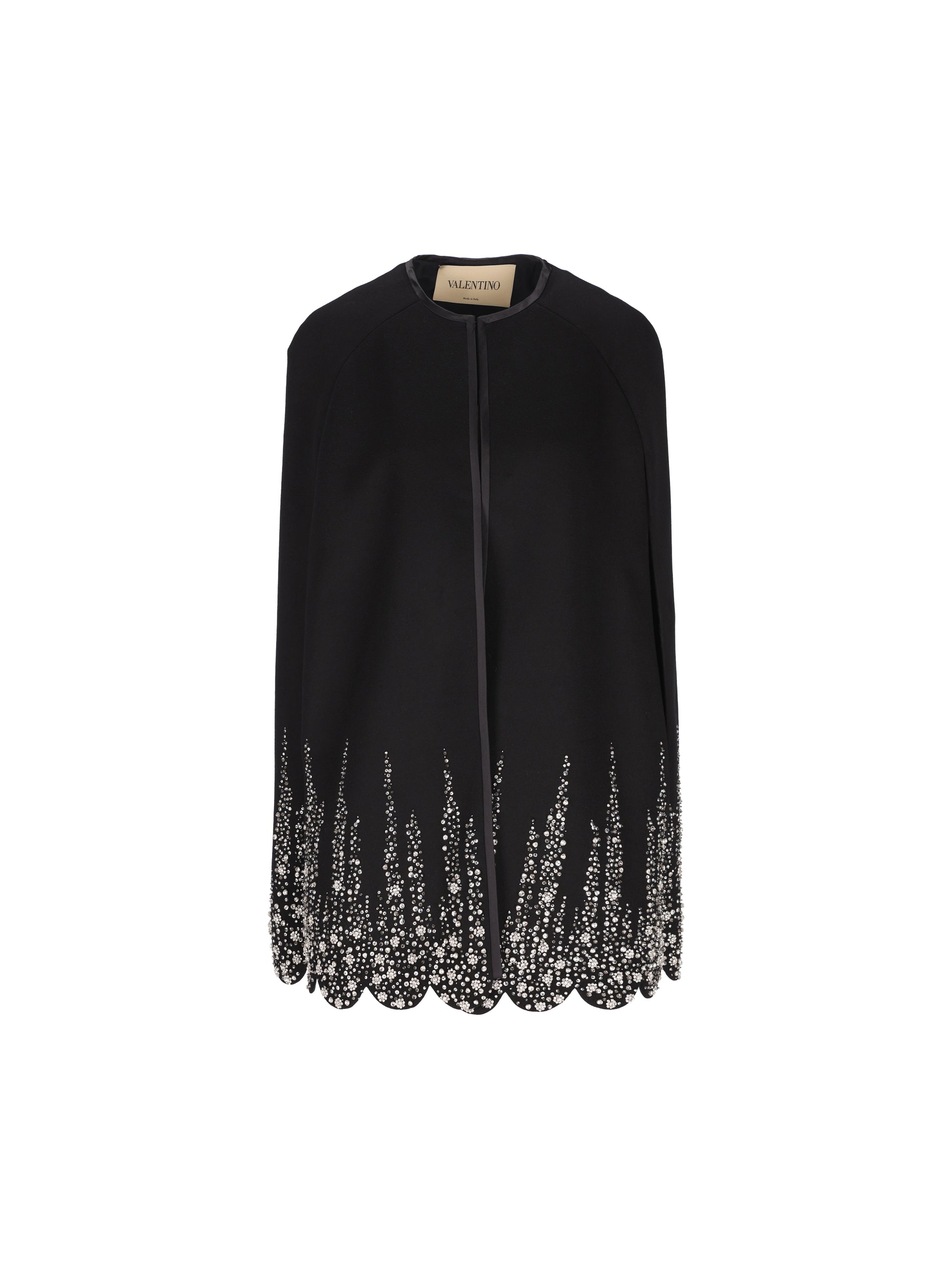 Valentino Garavani Cappa Ricamata in Compact Drap 9B3CG4YA6JA NUD VALENTINO GARAVANI 