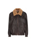Bomber realizzato in pelle e shearling. 9B3NB16ZAB2 1YN VALENTINO GARAVANI 