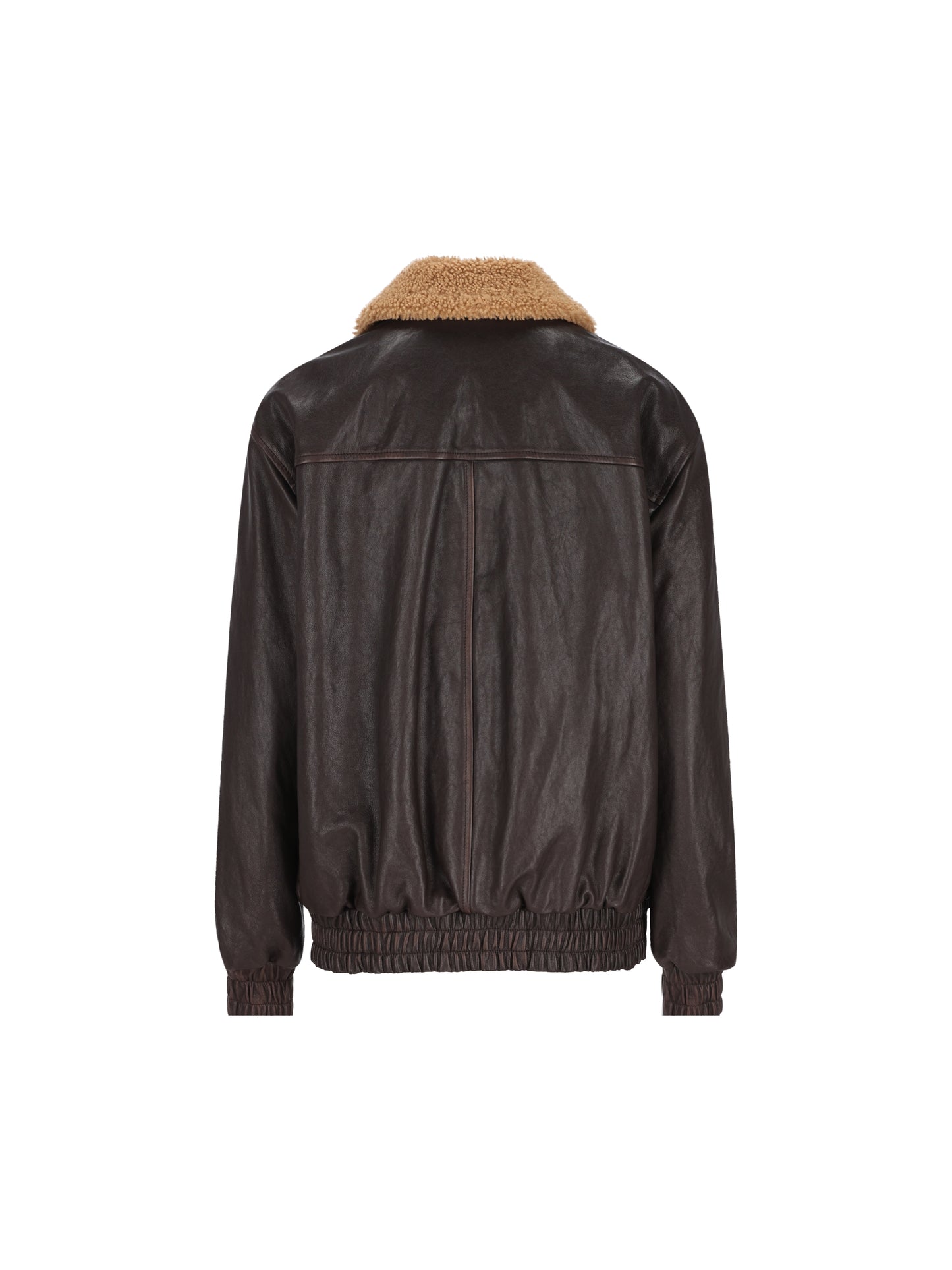 Bomber realizzato in pelle e shearling. 9B3NB16ZAB2 1YN VALENTINO GARAVANI 