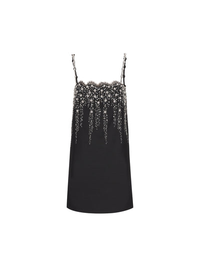 Valentino Garavani Abito Corto in Crepe Couture Ricamato 9B3VAH881CF NUD VALENTINO GARAVANI 