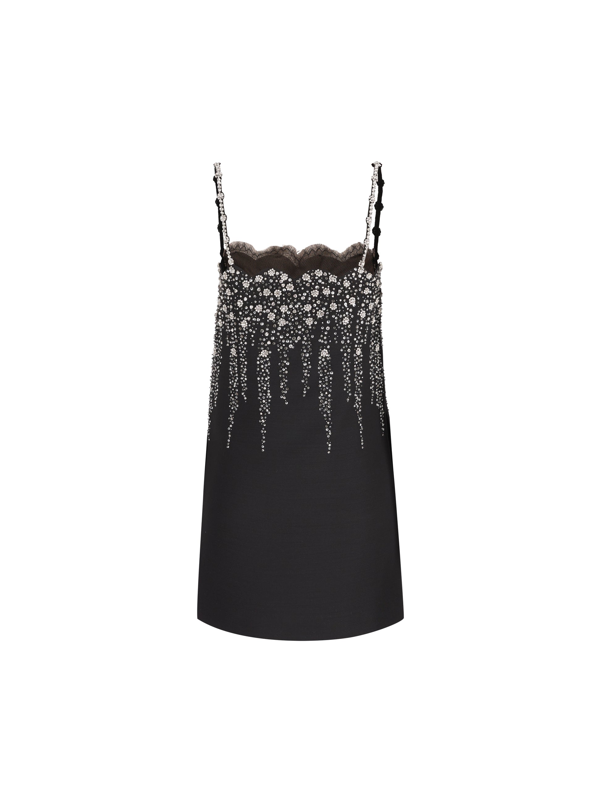 Valentino Garavani Abito Corto in Crepe Couture Ricamato 9B3VAH881CF NUD VALENTINO GARAVANI 
