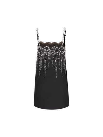 Valentino Garavani Abito Corto in Crepe Couture Ricamato 9B3VAH881CF NUD VALENTINO GARAVANI 