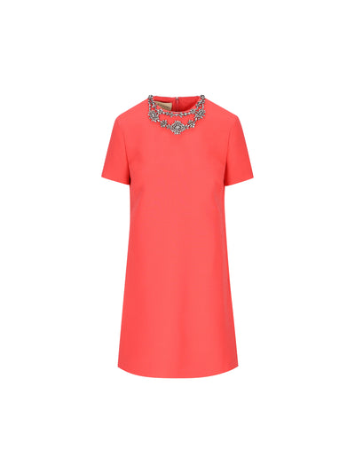 Abito corto in crepe couture. 9B3VAKK51CF 4KS VALENTINO GARAVANI 