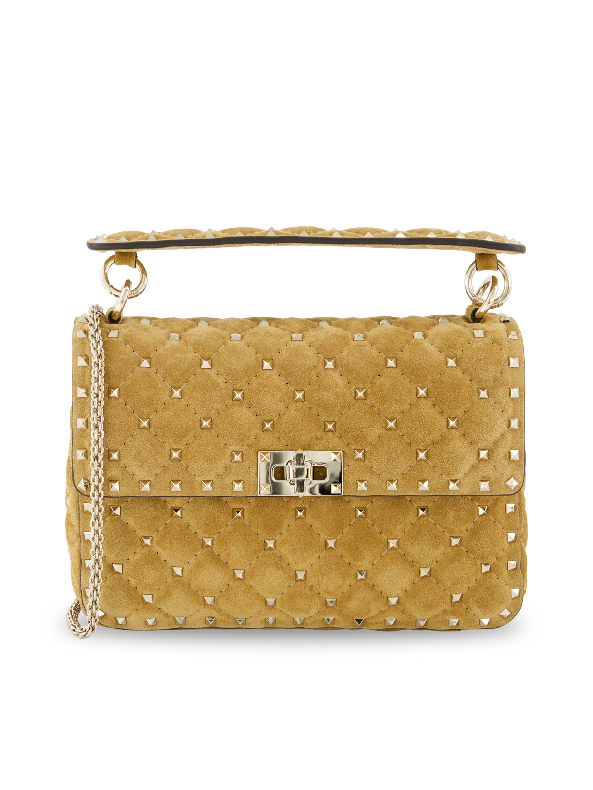 Borsa Media Valentino Garavani Rockstud Spike In Suede 9W2B0122KQQ RDX VALENTINO GARAVANI 