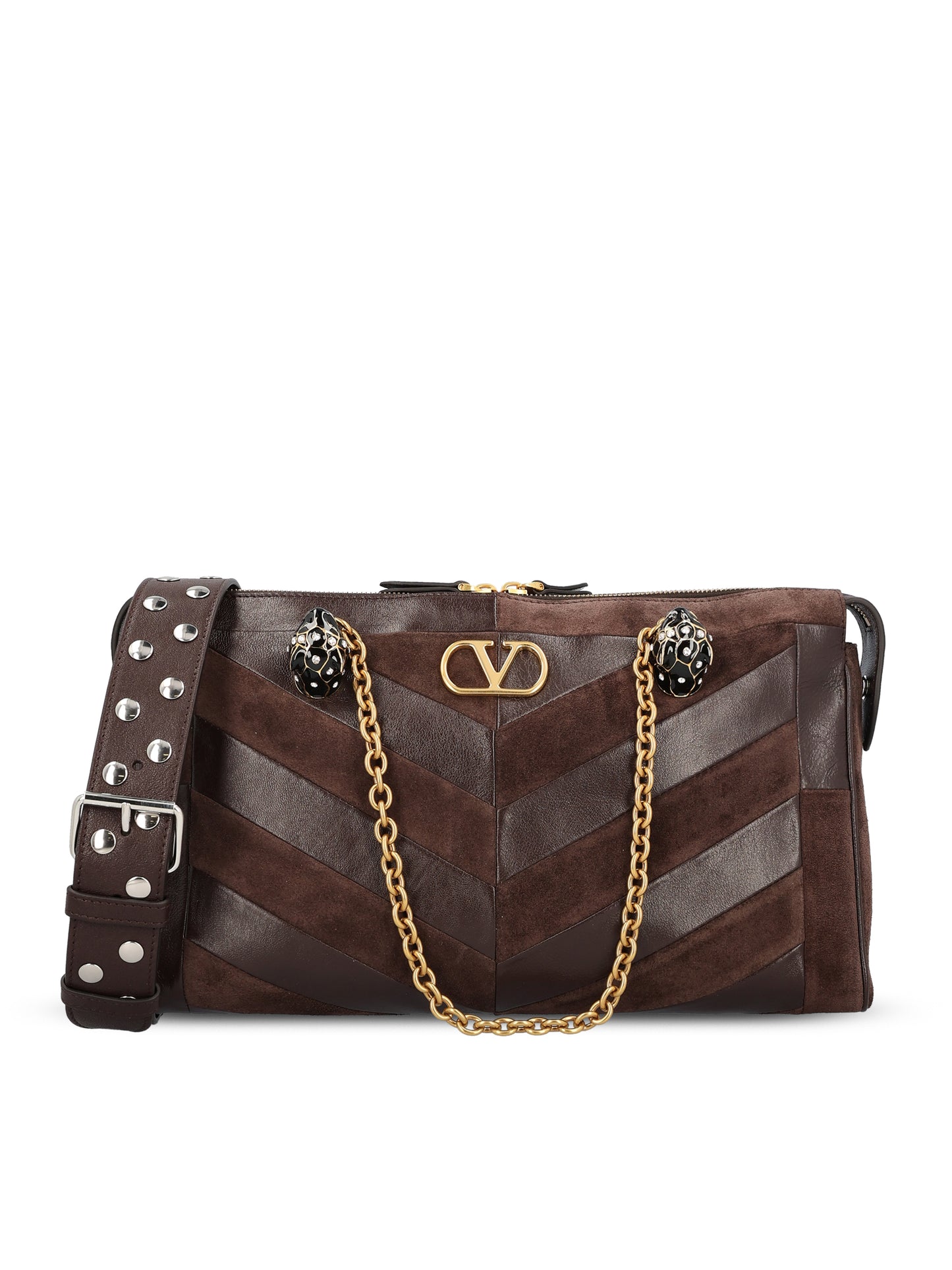 Borsa realizzata in suede e nappa. 9W2B0S70DED RE6 VALENTINO GARAVANI 