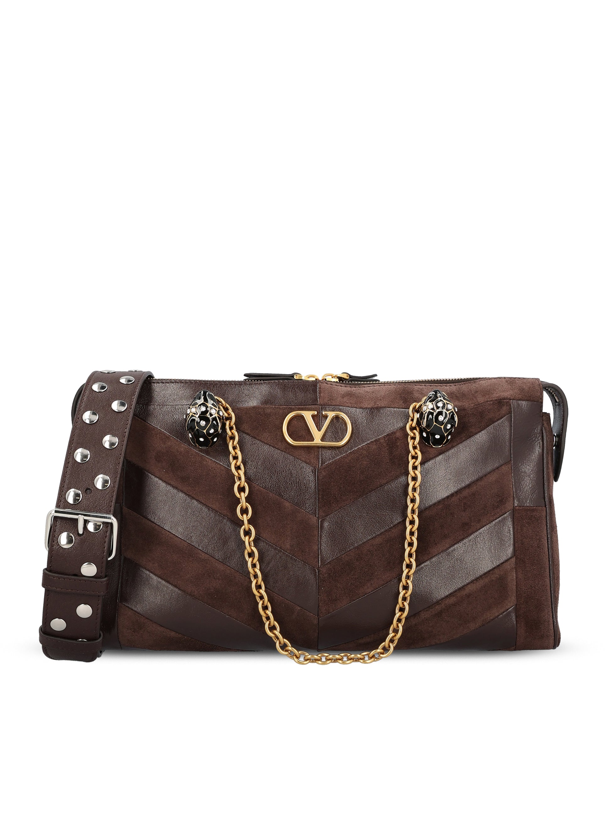 Borsa realizzata in suede e nappa. 9W2B0S70DED RE6 VALENTINO GARAVANI 