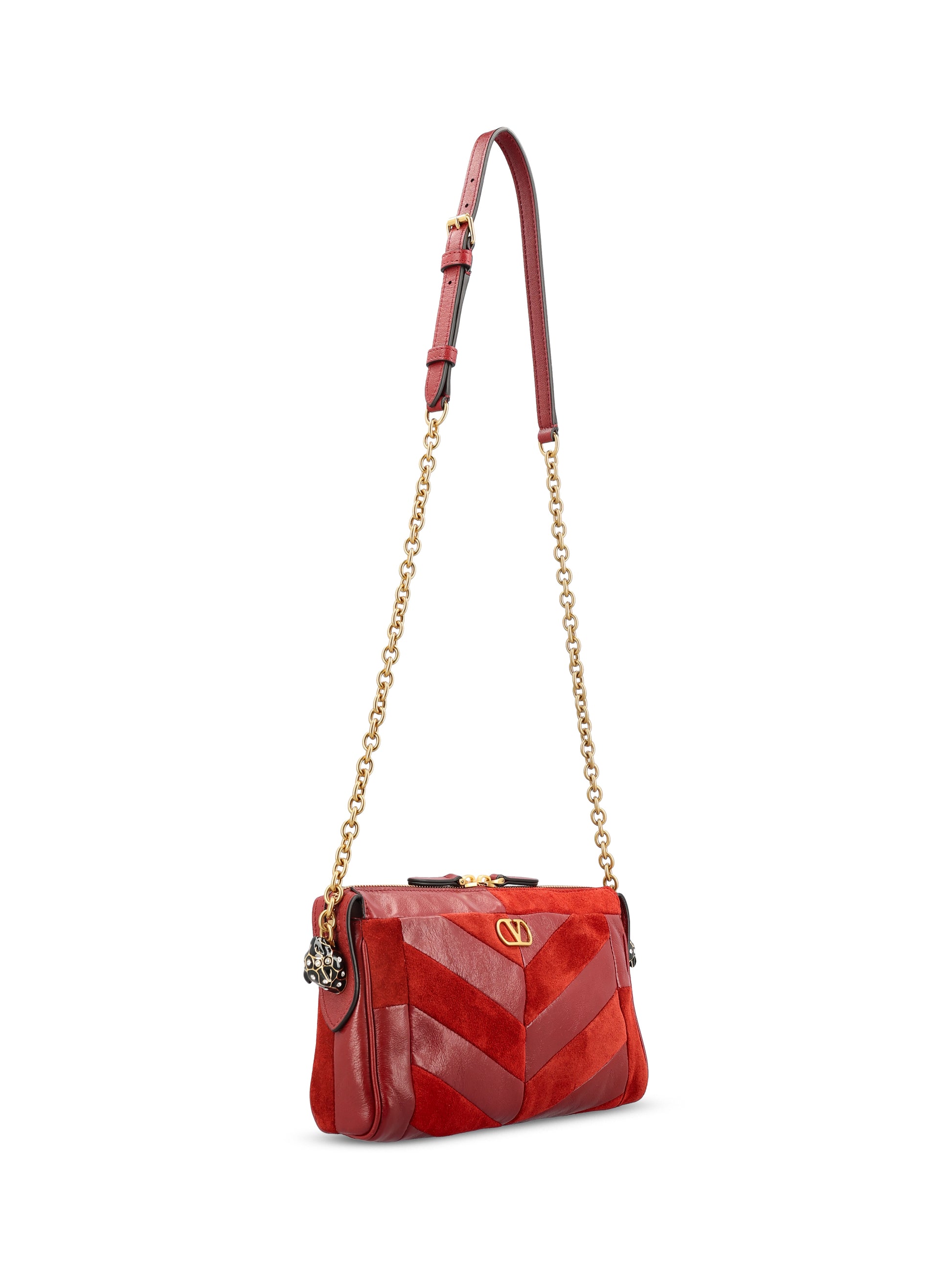 Borsa realizzata in suede e nappa. 9W2B0S99DED AQS VALENTINO GARAVANI 