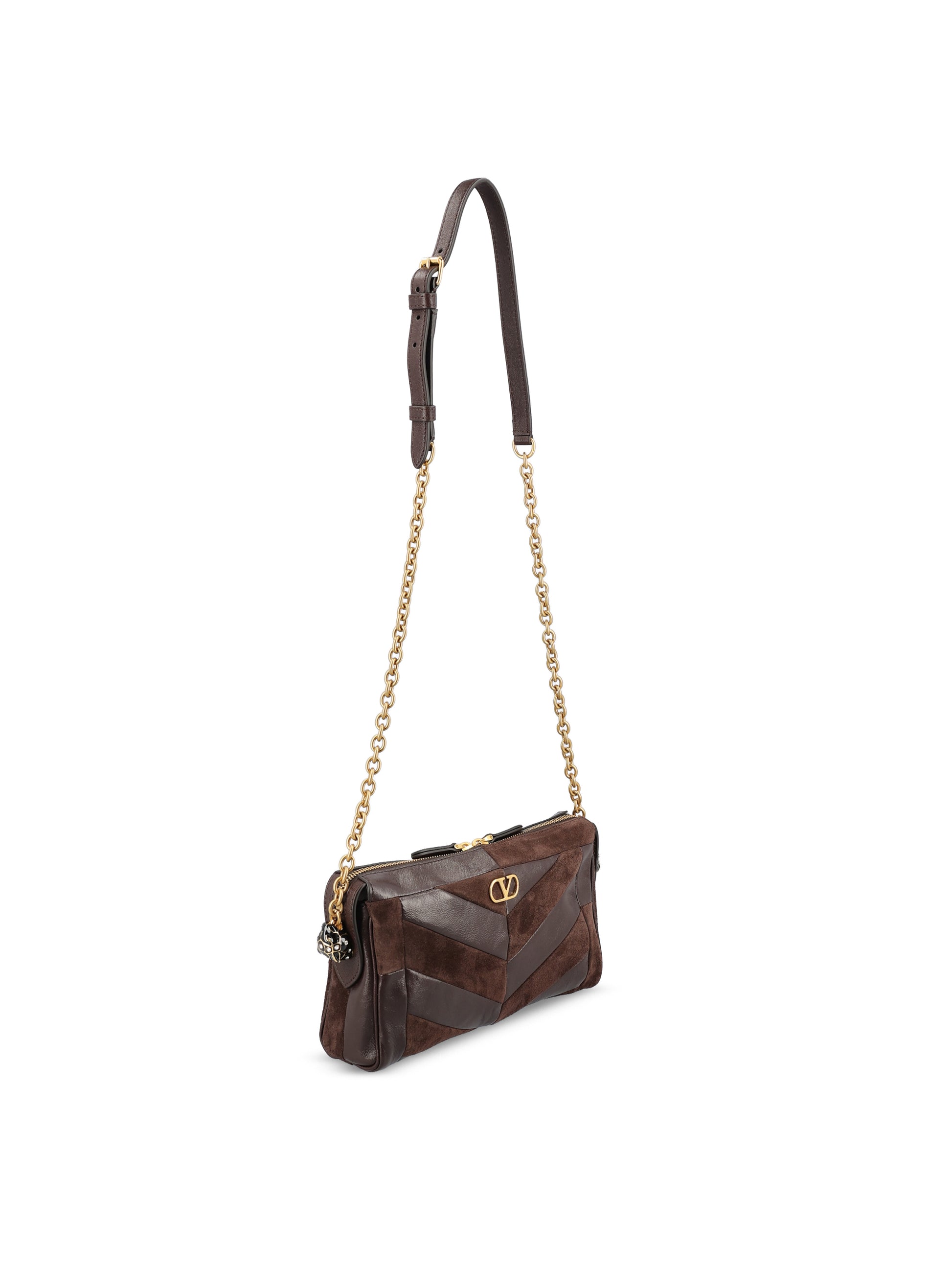 Borsa realizzata in suede e nappa. 9W2B0S99DED RE6 VALENTINO GARAVANI 