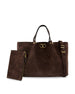 Valentino Garavani Large Shopping Bag in Soft Suede 9W2B0T82AHA 0TO VALENTINO GARAVANI 