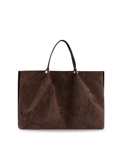 Valentino Garavani Large Shopping Bag in Soft Suede 9W2B0T82AHA 0TO VALENTINO GARAVANI 