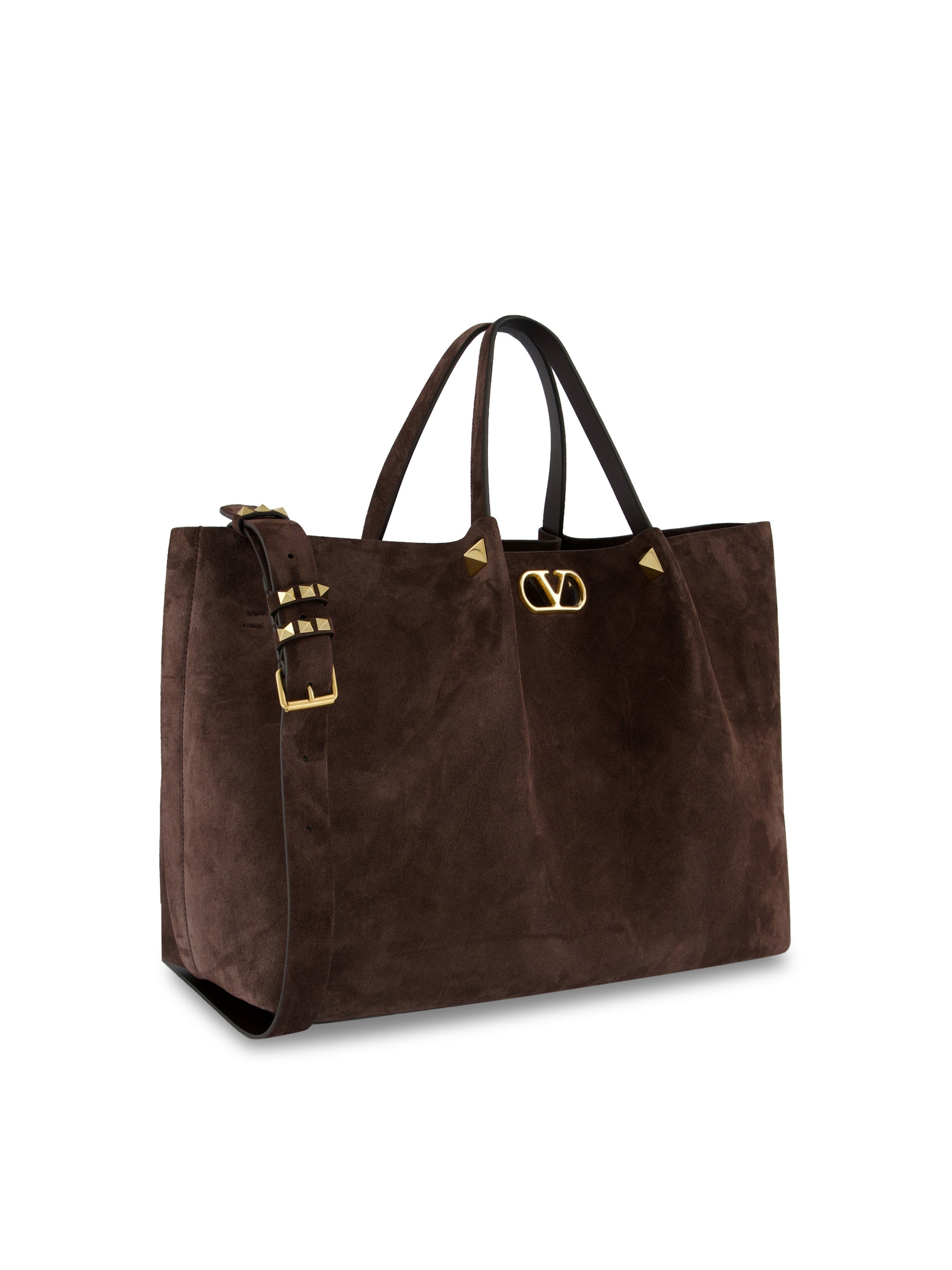 Valentino Garavani Large Shopping Bag in Soft Suede 9W2B0T82AHA 0TO VALENTINO GARAVANI 