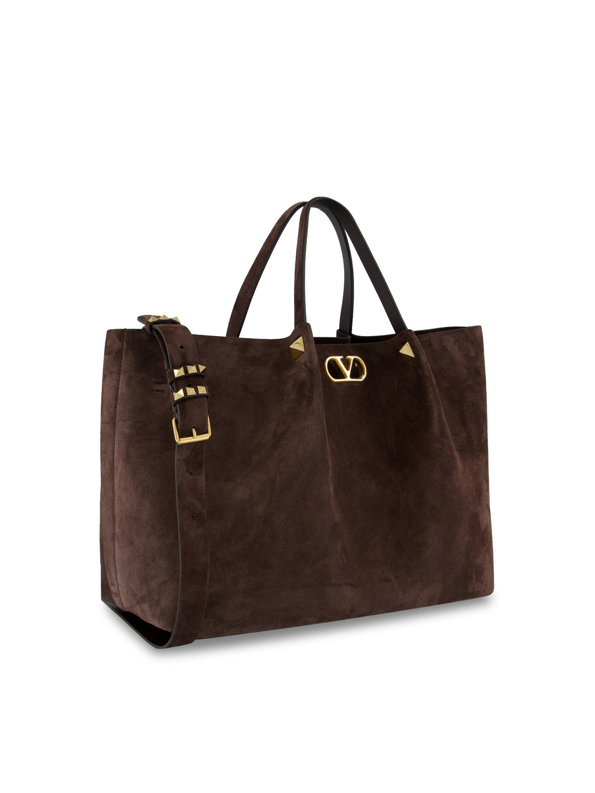 Valentino Garavani Large Shopping Bag in Soft Suede 9W2B0T82AHA 0TO VALENTINO GARAVANI 