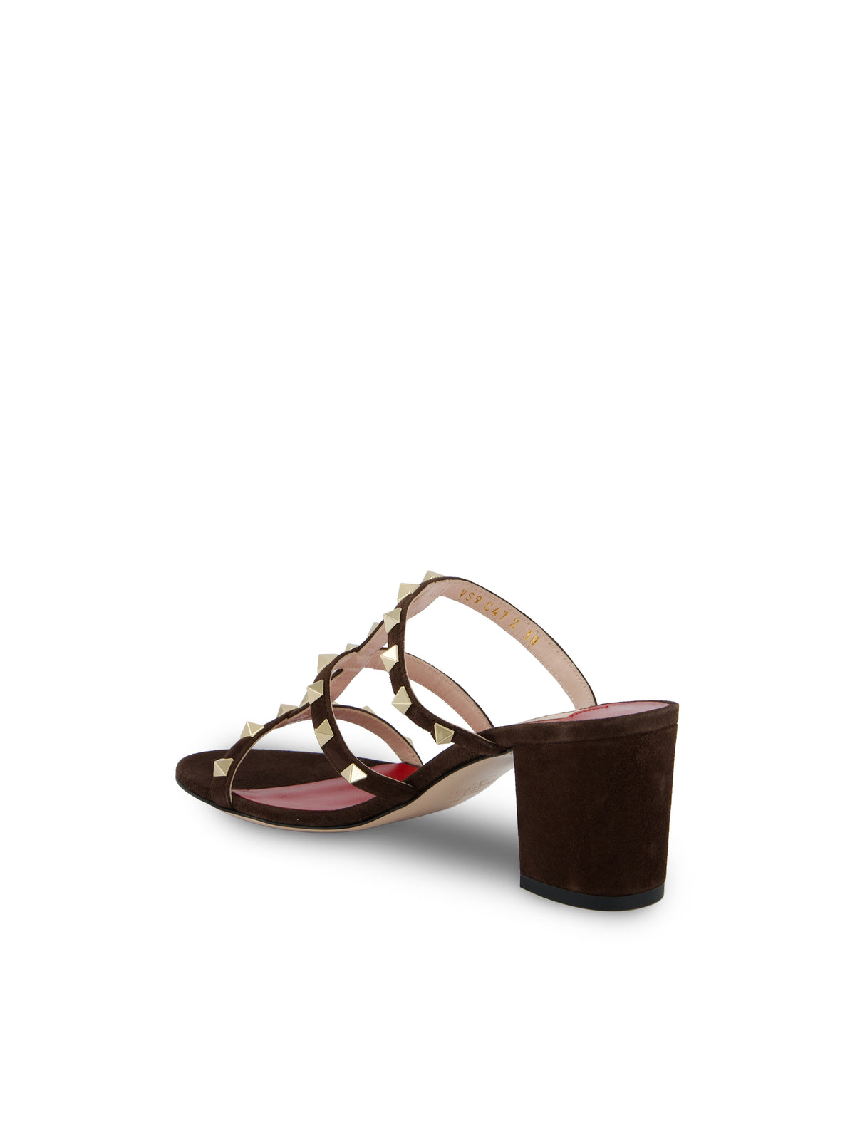 Sandalo slide Valentino Garavani Rockstud in camoscio 9W2S0C47CVB 0TO VALENTINO GARAVANI 