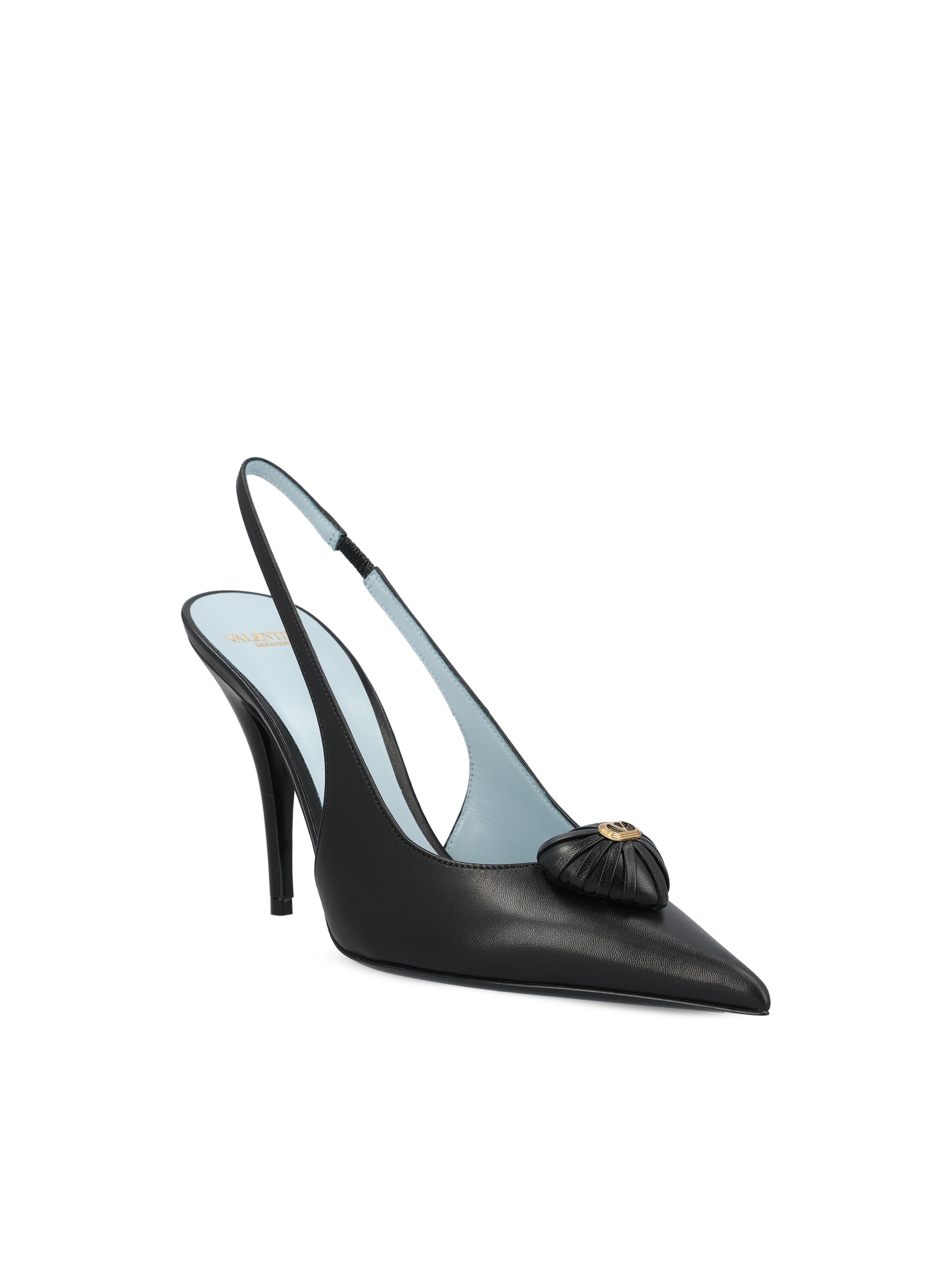 Décolleté slingback in pelle. 9W2S0PR9DMD 0NO VALENTINO GARAVANI 
