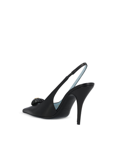 Décolleté slingback in pelle. 9W2S0PR9DMD 0NO VALENTINO GARAVANI 