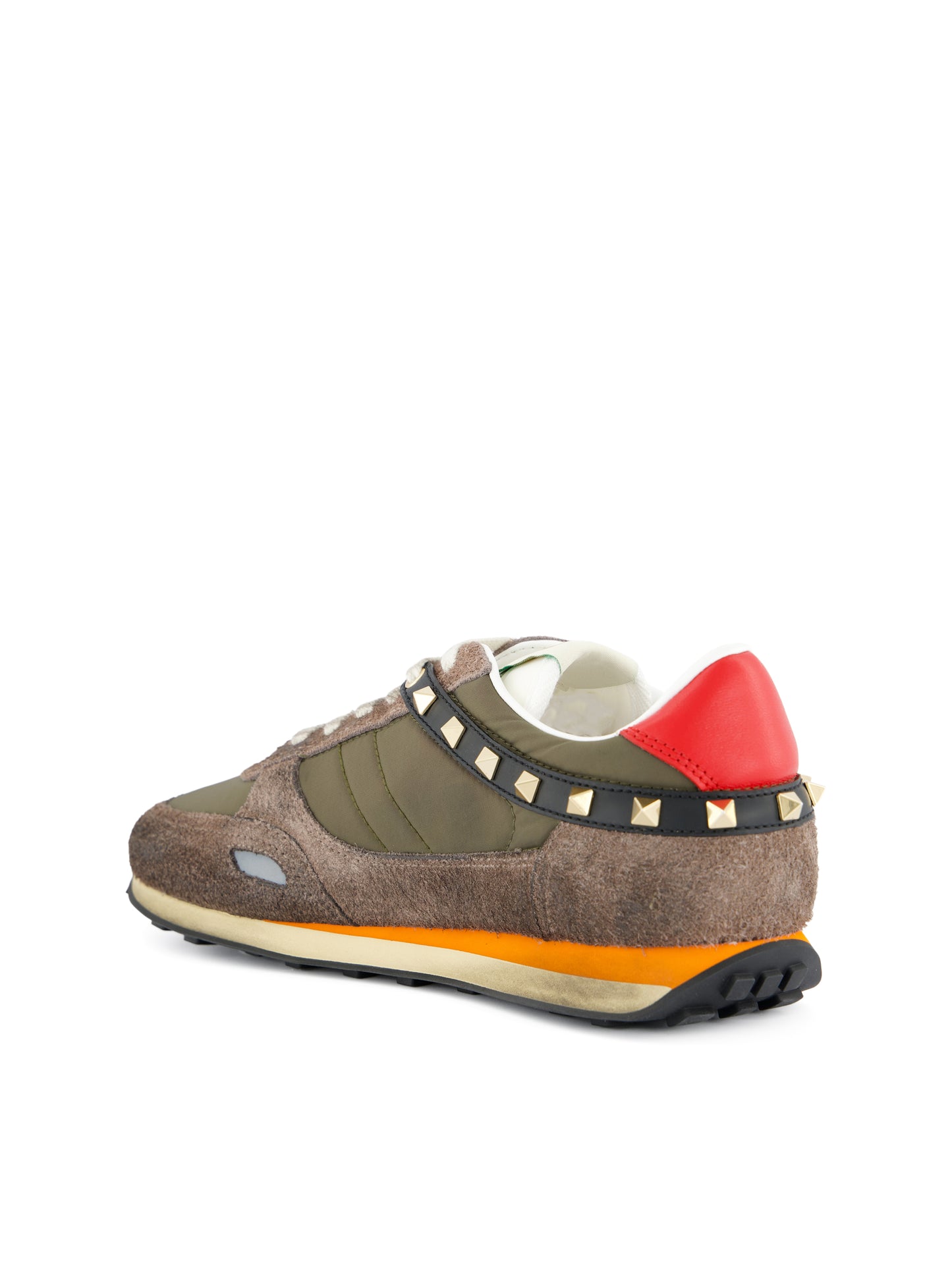 Sneaker Stud Up In Crosta E Nylon Con Ricamo Farfalla 9Y0S0O23ENB 1RE VALENTINO GARAVANI 
