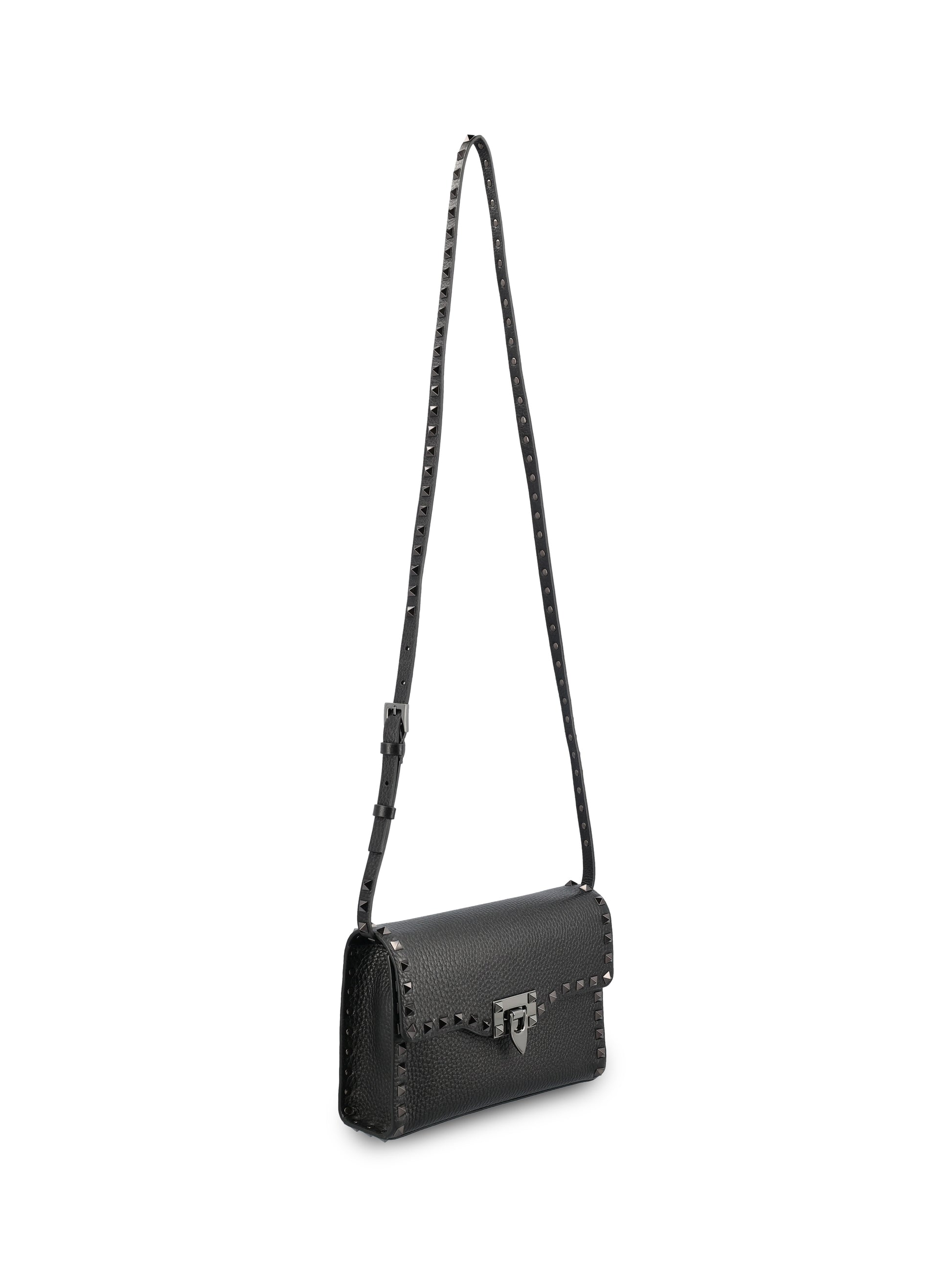 Borsa Rockstud realizzata in pelle di vitello. ZW2B0181HAD 0NO VALENTINO GARAVANI 