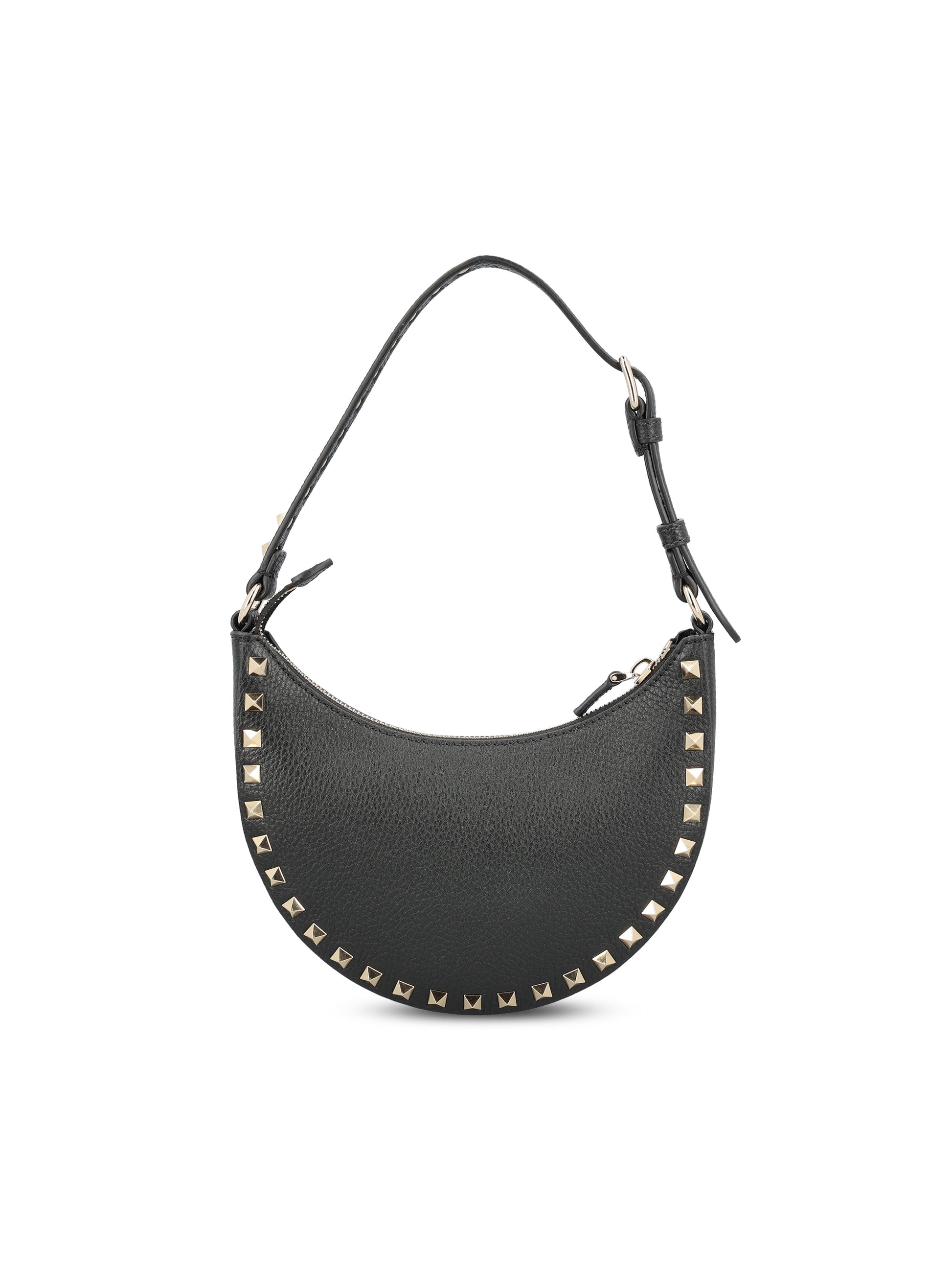 Mini borsa hobo Rockstud in Vitello granato ZW2P0AI7VSH 0NO VALENTINO GARAVANI 