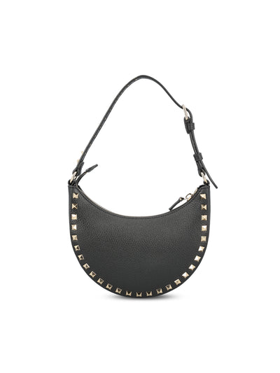 Mini borsa hobo Rockstud in Vitello granato ZW2P0AI7VSH 0NO VALENTINO GARAVANI 