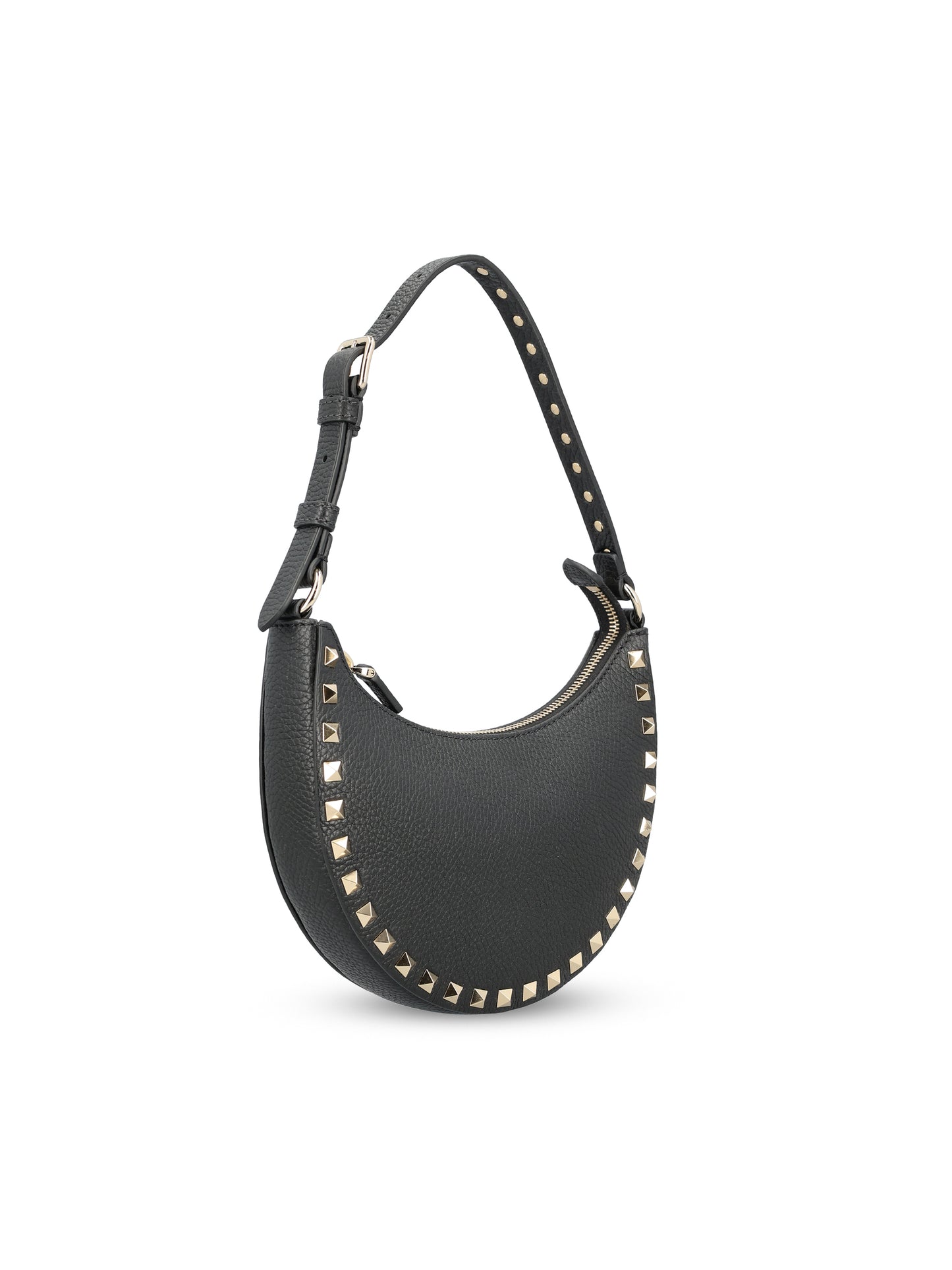 Mini borsa hobo Rockstud in Vitello granato ZW2P0AI7VSH 0NO VALENTINO GARAVANI 